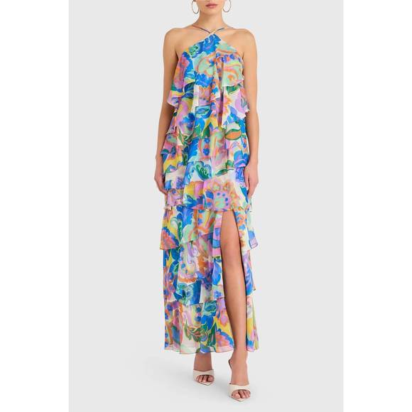 AMANDA UPRICHARD Dresses & Skirts - NEW AMANDA UPRICHARD posie maxi dress in fleetwood print